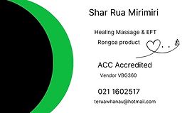 Shar Rua Mirimiri / Healing Massage