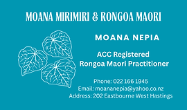 Moana Mirimiri & Rongoā Māori